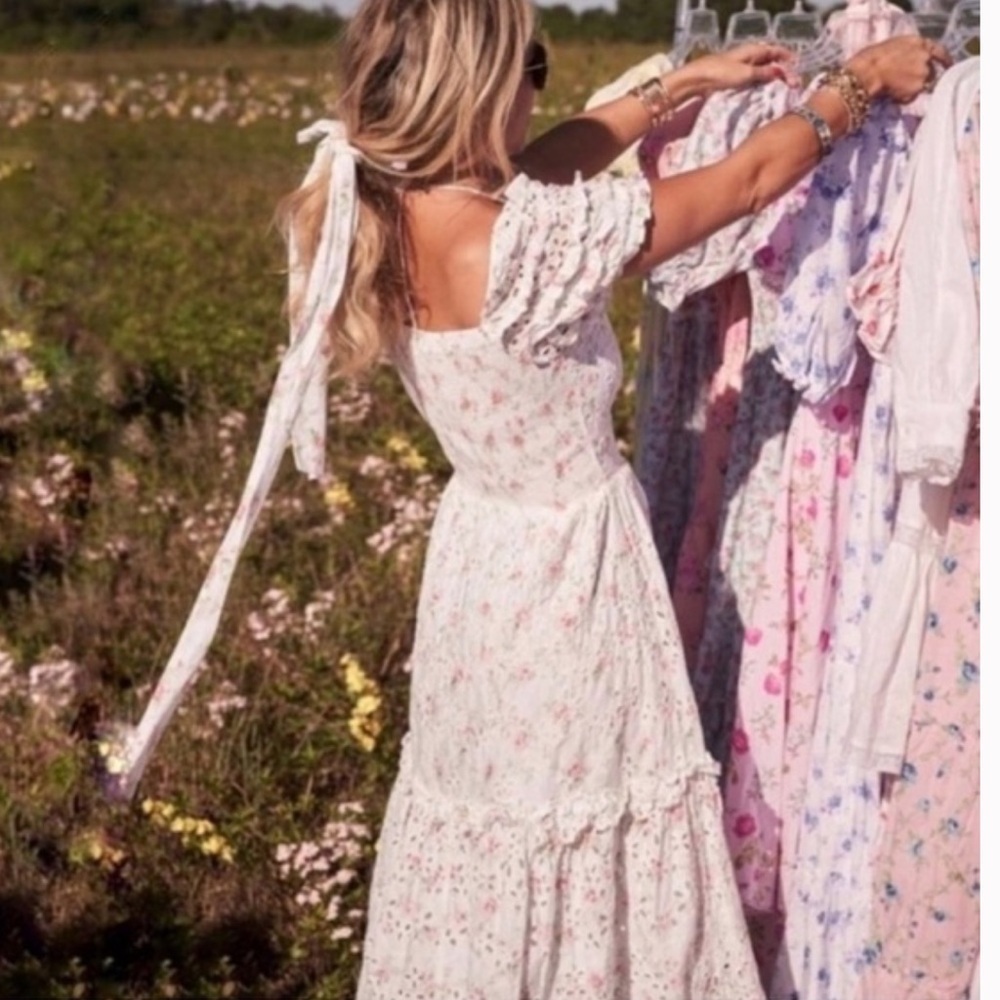 loveshackfancy Clementine floral dress Size 8 - Picture 2 of 16